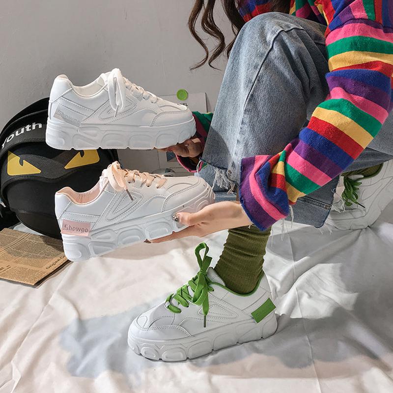 Summer Women White Sneakers Mesh Patchwork Dad Shoes Casual Thick Heel White Shoes Designer Breathable Running Platform Sneakers