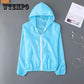 Summer Sun Protection Clothing Wild Breathable Fashion Long-sleeved Hooded Thin Section Short