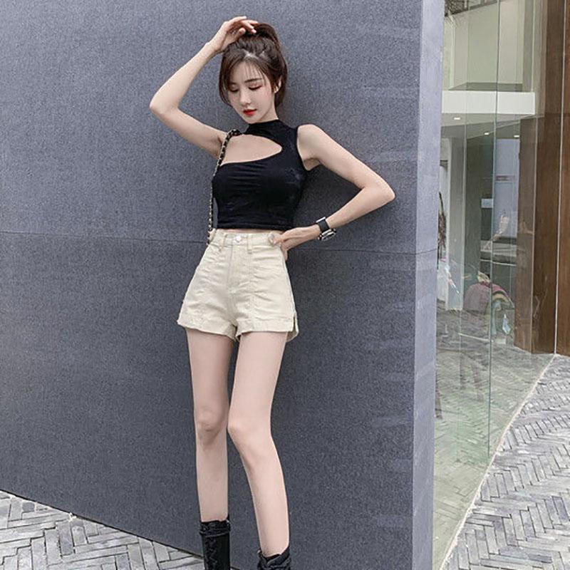 Large Size Women's Wide-leg Pants, Fat Girl Shorts, Women's Thin Summer 200 Pounds Were Thin, All-match Denim Shorts Women