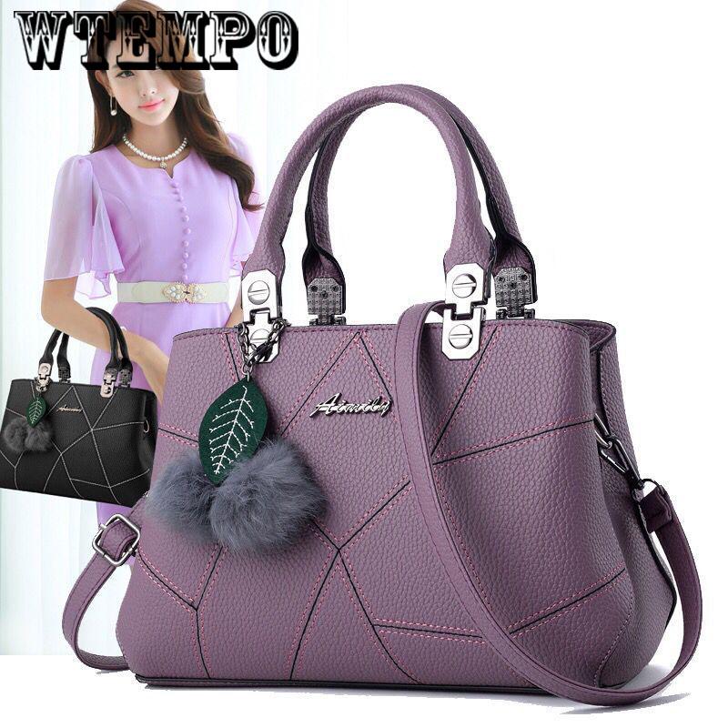 Leather sense handbag fashion handbag trend shoulder bag Messenger bag European and American style