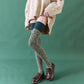 Over The Knee Paddler Female Thickened Plus Legs Student Thick Wool Knit Autumn and Winter Warm High Tube Thigh Socks