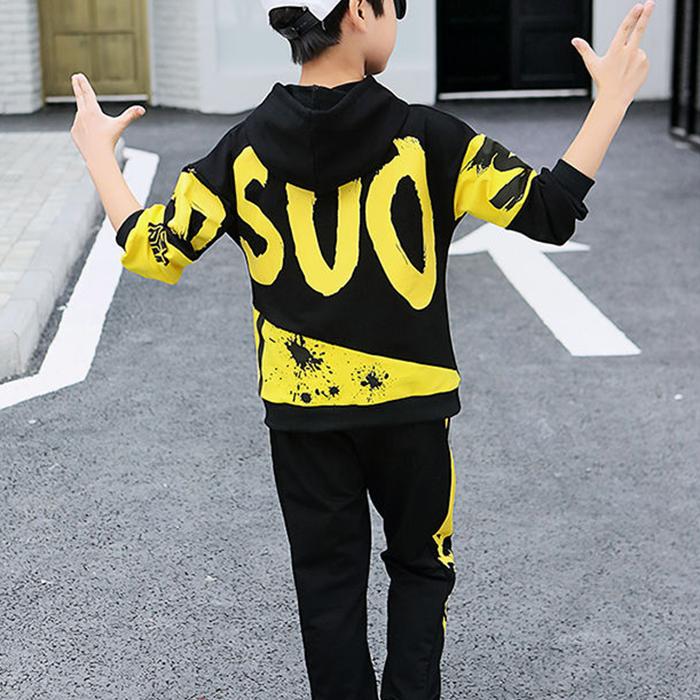 Spring Autumn Kids Clothes Boys Clothing Set Sports Suit Boys Hooded Jacket and Pants