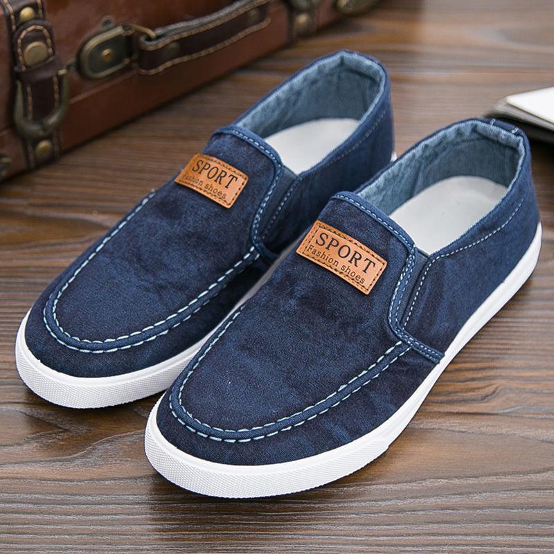 Spring Sports Leisure Breathable Men's Shoes All-match Old Beijing Cloth Shoes Lazy Men's Work Shoes