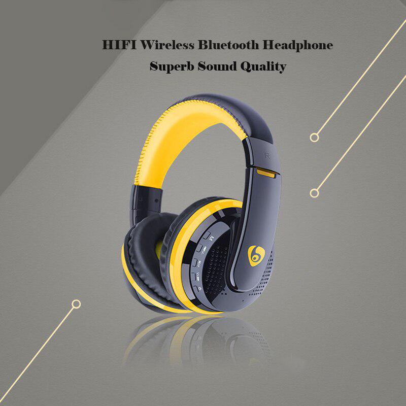 Wireless Headphones Bluetooth 4.0 Headset with Mic Over Ear Handsfree Earbud Support FM TF for Phone