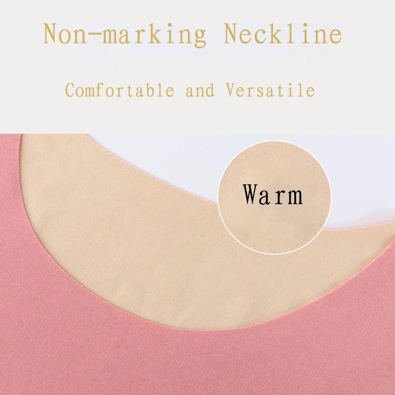 Thermal Underwear O-neck Tops Pants Female Women Winter Autumn Clothes Tight Suit Comfortable Soft Lining Long Sleeve High Elasticity Slim Windproof