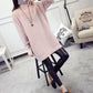 Autumn and Winter Thick Fashion Sweater Wild Knitted Loose Top Mid-length Casual Women Sweater