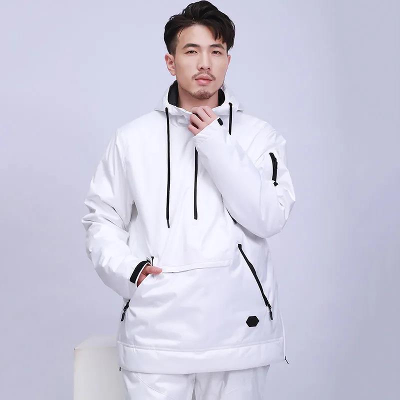 Winter Windproof and Waterproof Ski Suit Suit Unisex Veneer Waterproof and Cotton Wear-resistant Couple Ski Hoodie Suit