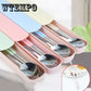 Brand Chopsticks Spoon Set Creative Portable Tableware 3pcs Adult Student Travel Lunch Box