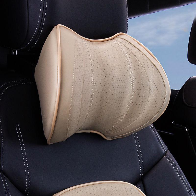 Pure Color Car Neck Pillow Seat Support Pillow Breathable Spine Protection Tool for Car SUV RV  Truck