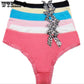 WTEMPO 6 Pcs/Lot Underwear Women Panties Cotton Briefs G-String Lingerie Soft Pants Ladies Briefs