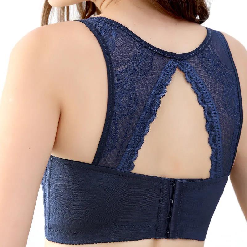 Gather Beautiful Back Anti-sagging Big Breast Underwear Thin Big Size Bra Without Steel Ring Women's Bra Big Cup Bra