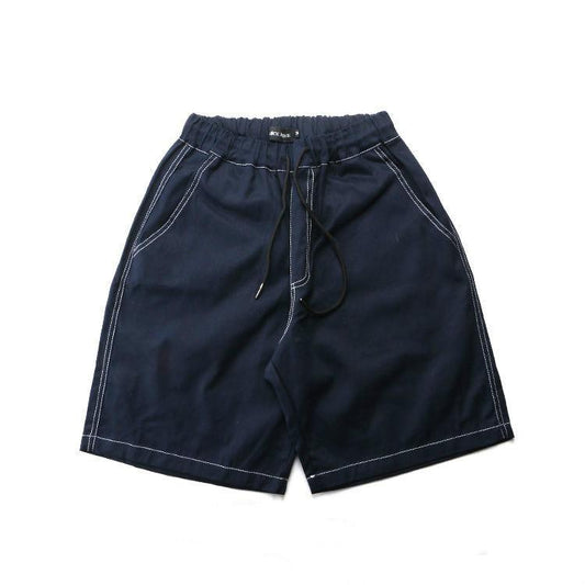 Solid Color Shorts Men's Five-point Pants Loose Large Size Beach Pants Summer Men's Pants Straight Young Middle-aged Pants Casual Pants