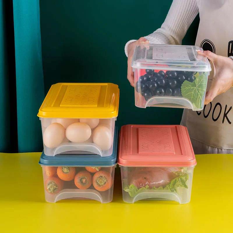 Food Grade Refrigerator Storage Box Food Sealing Storage Box Refrigerated Fruit Fruit and Vegetable Meat Storage Large Capacity