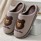 Winter Home Warm Indoor Cotton Slippers Couple Thick Non-slip Slippers