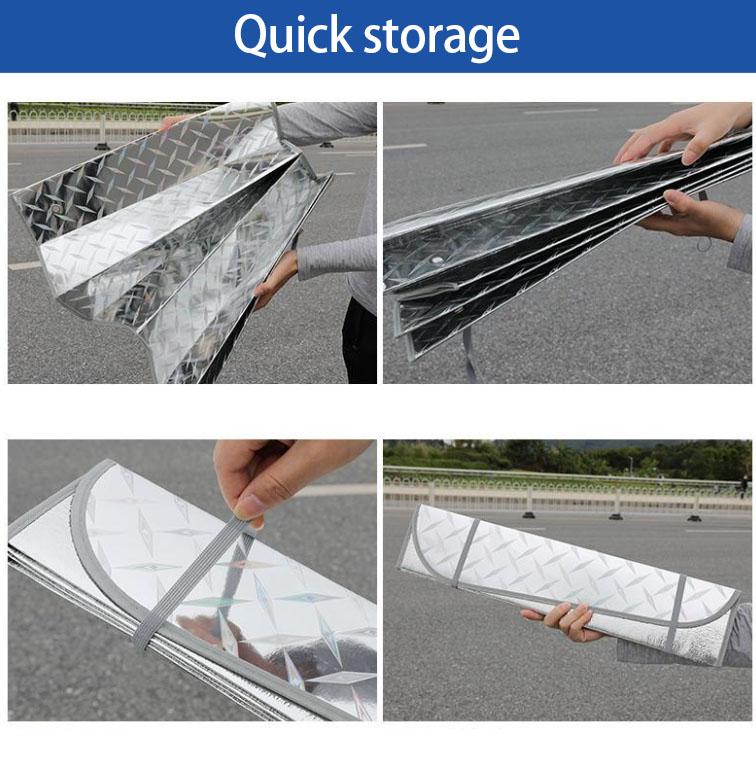 Car Sun Visor Front Windshield Sun Visor Thickened Car Sunscreen Heat Insulation Aluminum Foil Sun Visor