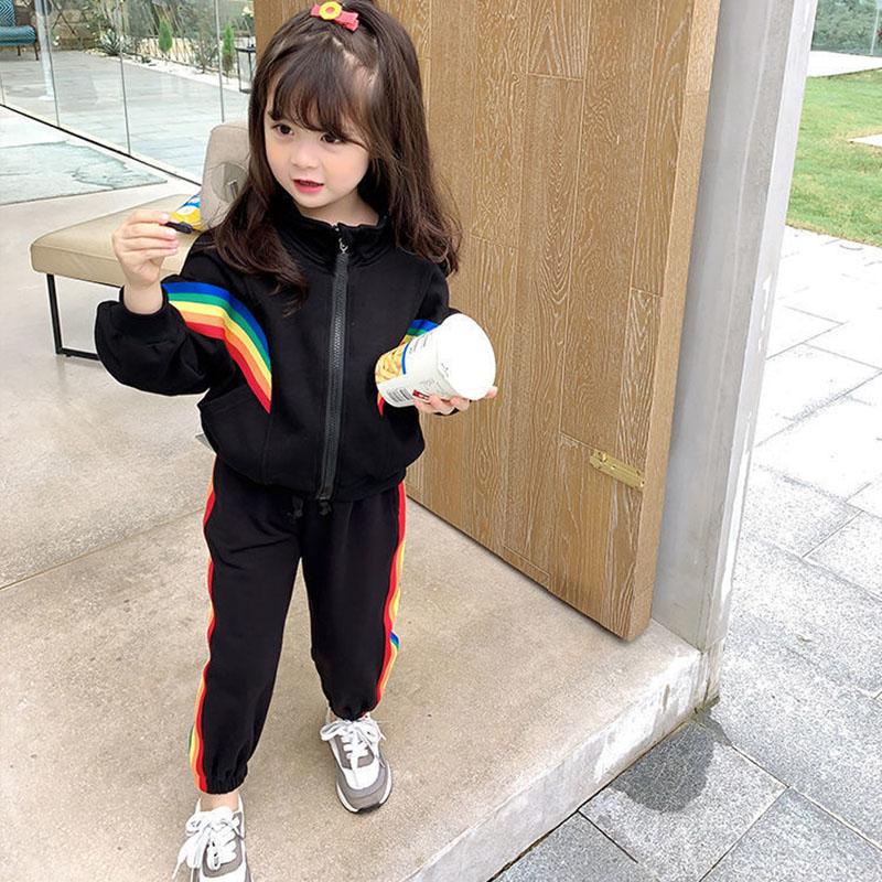 Girls and Boys Suits Children's Clothes Baby Girls Sports Suits Children's Clothes Spring and Autumn Clothes Two-piece Casual Sets