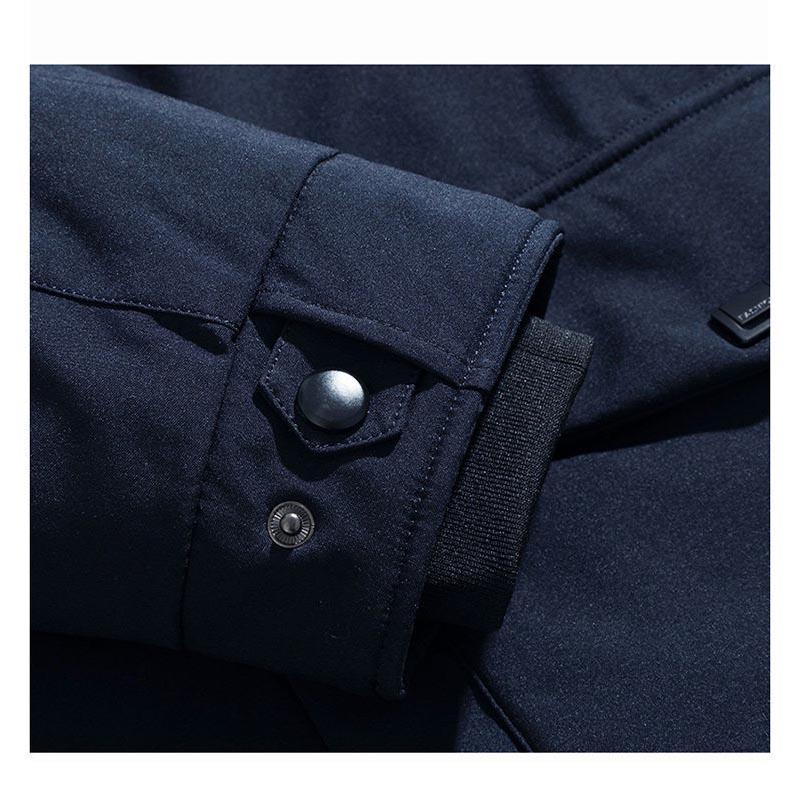 Winter Men's Down Jacket Thick Mid-length Winter Clothing Middle-aged and Elderly Thick Warm Jacket