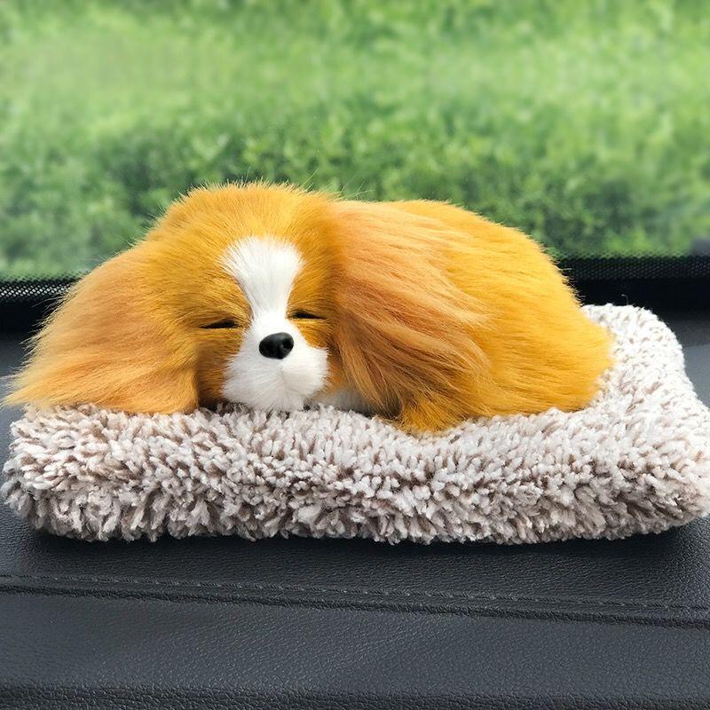 Cute Stuffed Simulation Animal Doll Sleeping Dogs Toy Sounding Toys Lovely Kids Soft Plush Birthday Gifts