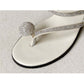 Women Sandals and Slippers Summer Rhinestones High-heeled Sandals Shiny Thin Strap Flip-flops Simple Thick-heeled Slippers All-match Beach Sandals