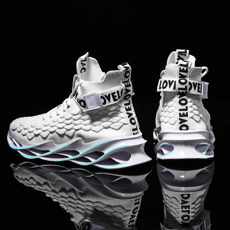 Blade men's shoes white shoes increase casual high-top shoes men's tide shoes sports running shoes