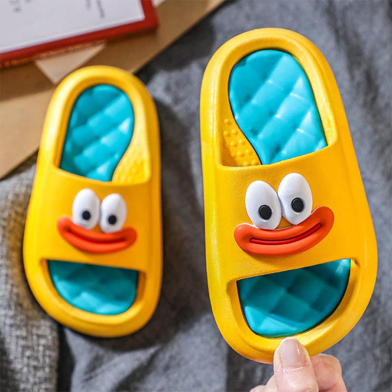 Children's Sandals and Slippers Cute Non-slip Waterproof Cartoon Soft Bottom Wear-resistant Baby Bath Slippers