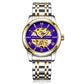 Luxury Mechanical Watches Mens Skeleton Watch Stainless Steel Strap Classic Dress Wristwatch