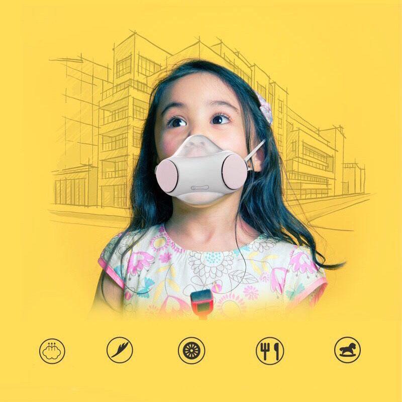Children Electric Face Mask n95 Kids Reusable Face Mouth Mask with 2pcs Filter Anti PM2.5 Dust Mask respirator