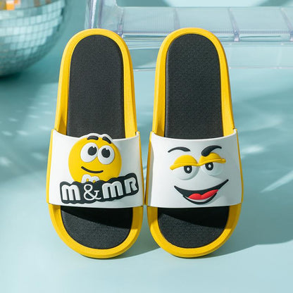 Slippers Women Summer Cute Cartoon Home Indoor Bathroom Bath Thick Bottom Outer Wear Non-slip Sandals and Slippers Men
