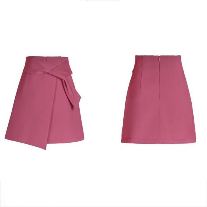 Women Irregular Sexy Tight A-line High Waist Hip Skirt Short Skirt Knee-length Zipper Club Casual Home Office