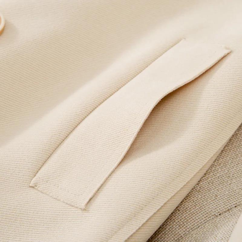 Spring Women's Trench Coat Mid-length Suede Long-sleeved All-match Fashion Coat Coat