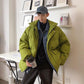 Men's Winter Padded Jacket Fake Two-piece Cotton Jacket Korean Version of The Trend of Students To Keep Warm Plus Size Padded Jacket Bread Clothes
