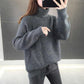 Turtleneck Sweater Women Wear Thick Black Knitted Bottoming Shirt In Autumn and Winter, Casual and Loose Outer Wear