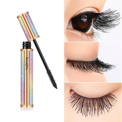 Thick long lashes Not easy to discolor Single set Long Starry Mascara Black Waterproof slim curl
