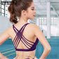 Women's Gym Fitness Yoga Top Bra Popular Sports Bras Girls Push Up Patchwork Workout Running
