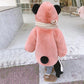 Winter Girls Plus Velvet Padded Jacket Windproof and Warm Children's Top