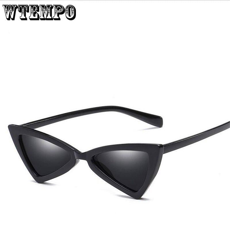 WTEMPO 2019   New Anti-UV Triangular Frame Sunglasses Women Fashion Trend PC Frame Vintage Sun Gla