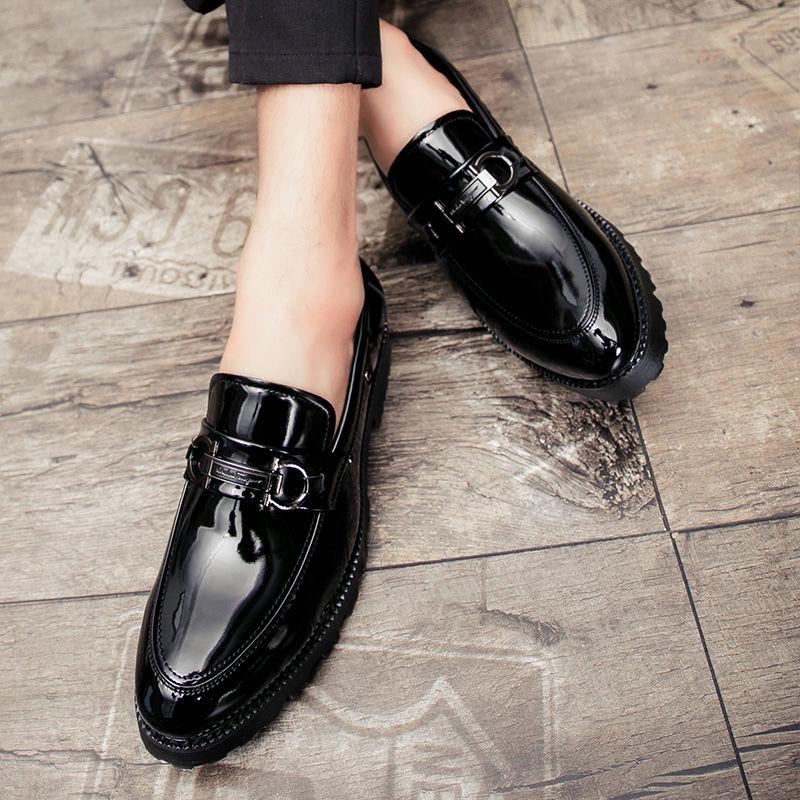 Luxury Dress Leather Shoes Men Business Wedding Shoes Leather Casual Pointed Toe Formal Leather Shoe