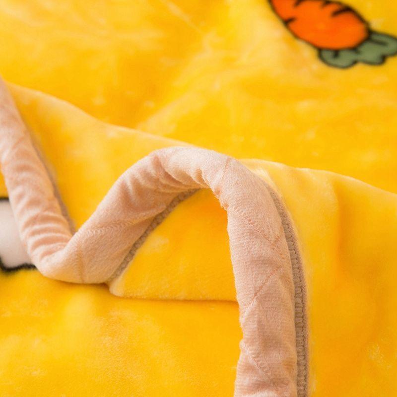 Double-layer Warmth and Thick Flannel Blanket Coral Fleece Warmth Breathable Blanket Winter Warmth Cartoon Fleece Blanket Soft and Comfortable