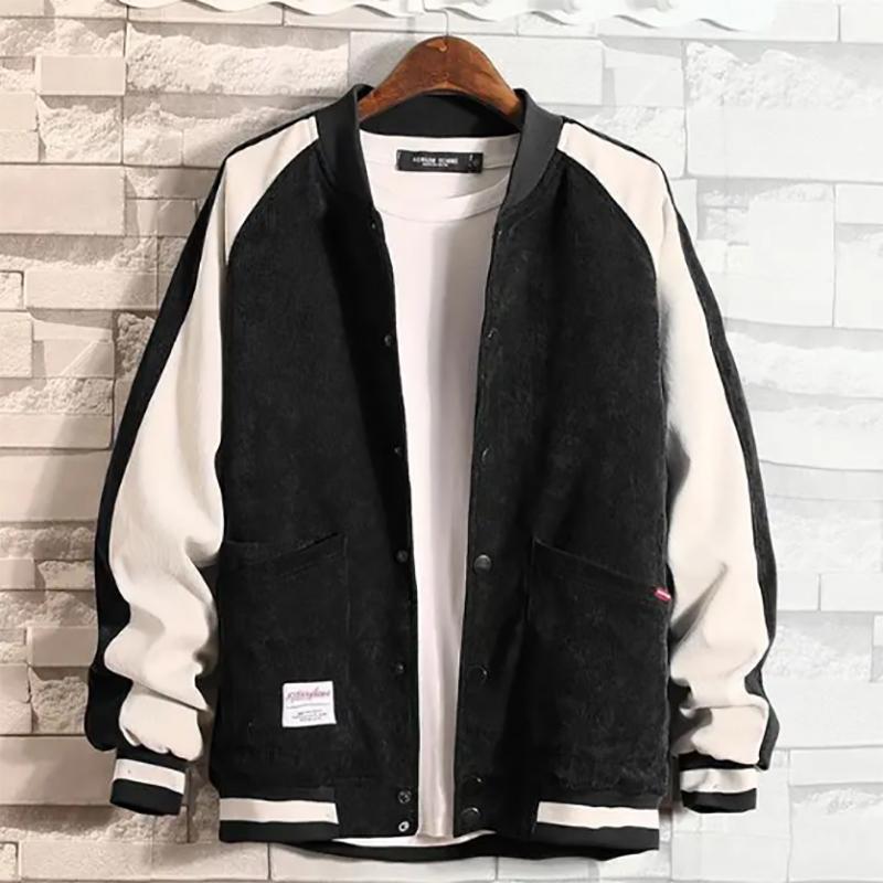 Men's Autumn Trend Fashion Denim Jacket Casual Slim Jacket Baseball Warm Clothes Workwear Men's