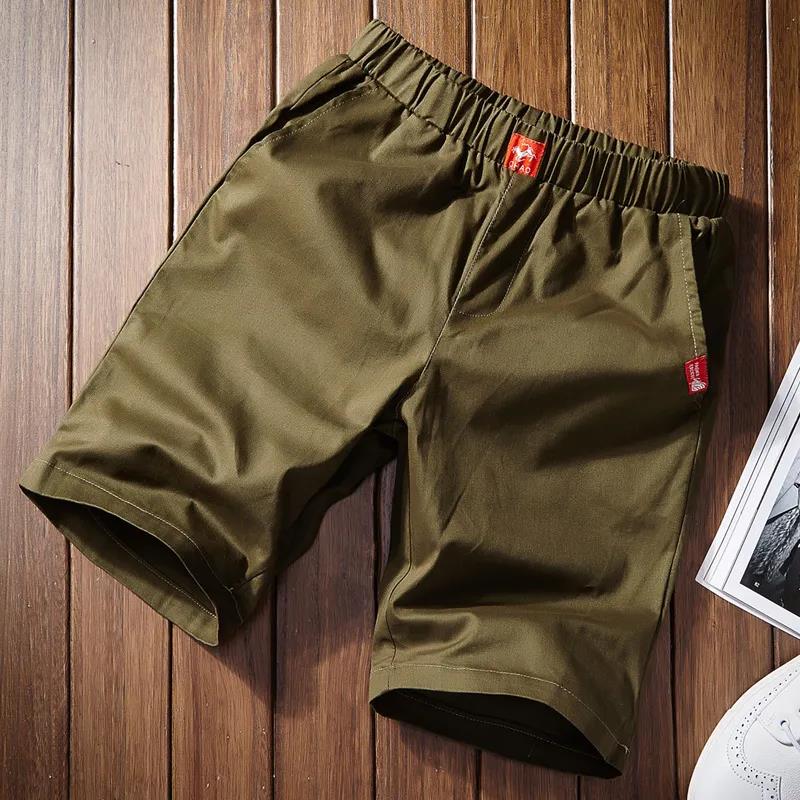 Summer Casual Pants Men's Shorts Short-sleeved Slim Pants Youth Beach Pants Sports Five-point Pants
