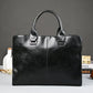 Business Briefcase Men Leather Large Capacity Zipper Crossbody Bags Shoulder Waterproof Computer Bag