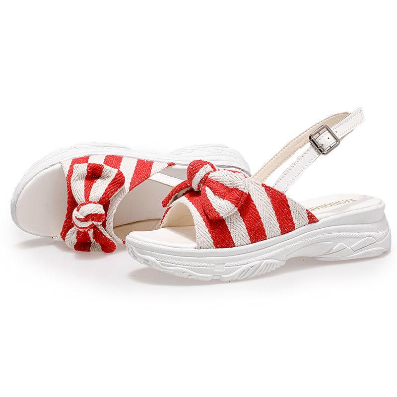 Summer Fashion Sandals Shoes Women Bow Sandals Slipper Indoor Outdoor Beach Shoes Female Slippers Plus Size