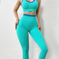 High-waisted Seamless Fitness Pants Women's Elastic Skinny Hip-lifting Pants Sports Gym Bodybuilding Leggings Outerwear Yoga Trousers