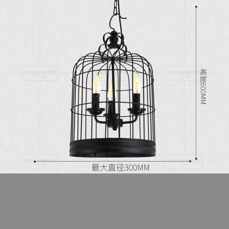 Retro industrial American country style wrought iron chandelier creative personality chandelier