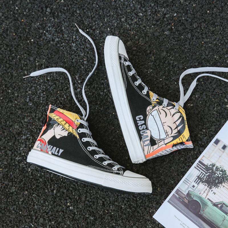 Men's high-top canvas shoes men's trend students women's shoes casual high-top sneakers men