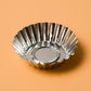 10/20/30/50pcs/set 7cm Reusable Tinplate Flower Cake Egg Tart Mold Kitchen Tools Baking Mould (Color: Silver)