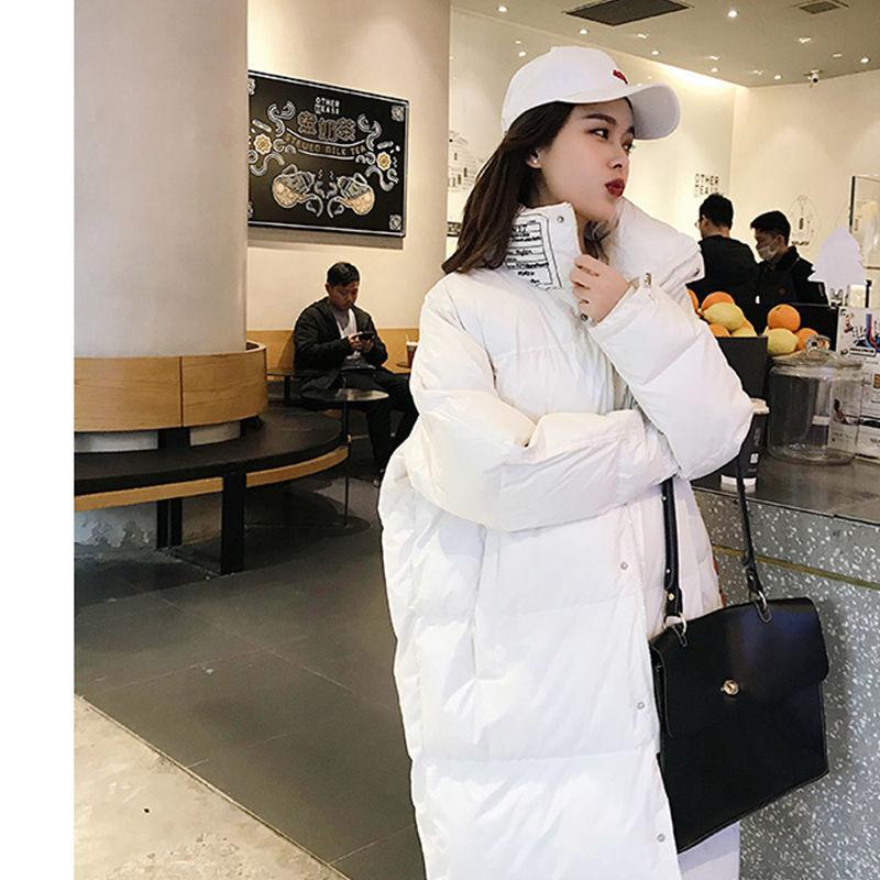 Women's Cotton-padded Jacket Over The Knee Long Winter Loose Bread Coat Warm Cotton Coat Cotton Coat