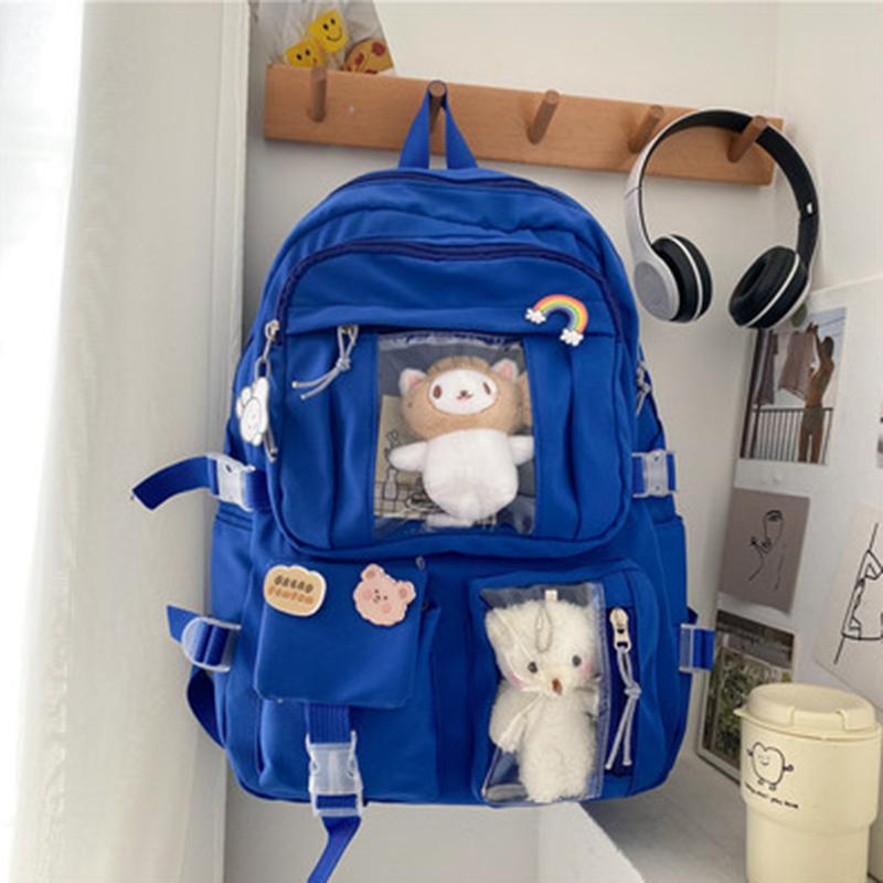Largecapacity High School Student Backpack Junior High School Student School Bag Female Korean Version of Girl Backpack