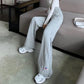 Plus Velvet Thickening Autumn and Winter Women's Pants Japanese Wide-leg Pants Flared Pants Women's Loose and Thin High-waist Casual Pants Women