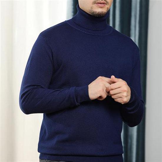 Christmas Sweater Men Clothes 2019 Winter Warm Mens Sweaters Casual Turtleneck Cashmere Pullover Men